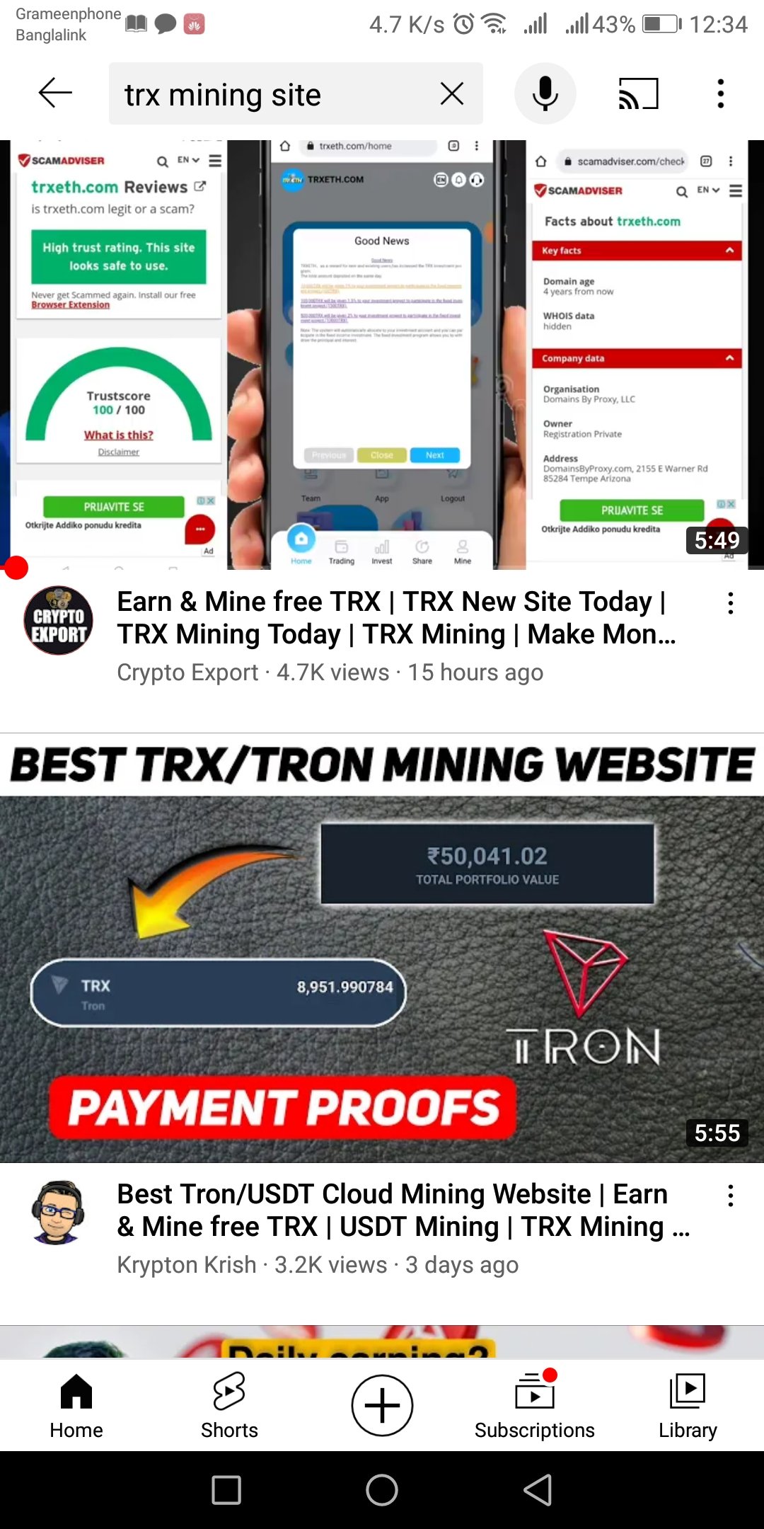 Scam alert. Beware of TRX mining scam. 10% tron - fan - club — Steemit