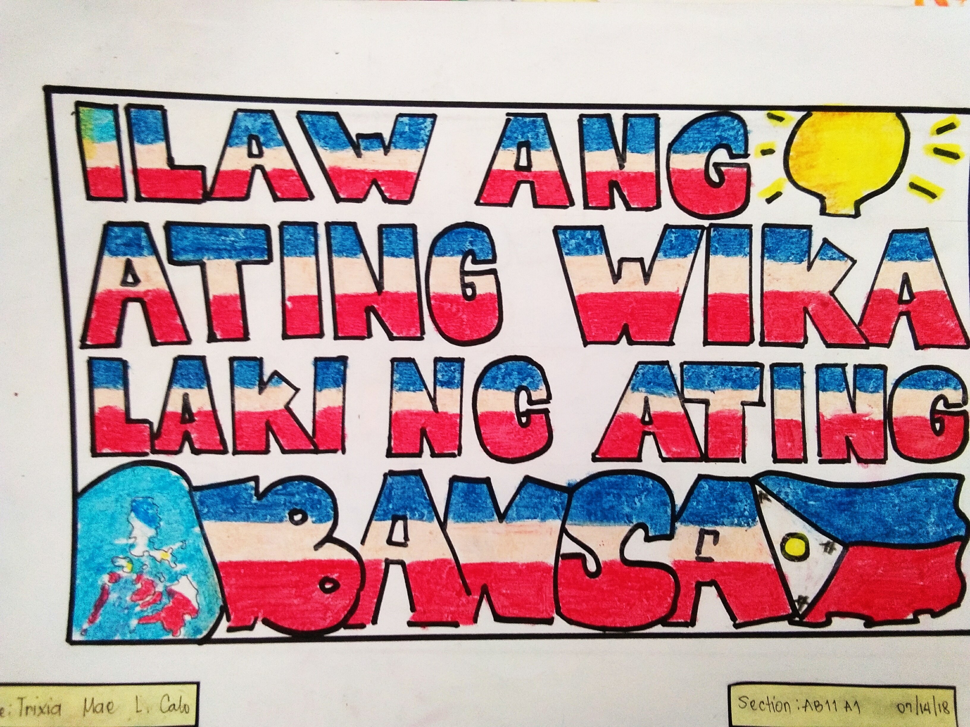 Slogan Para sa Wikang Filipino — Steemit, image size:3264x2448