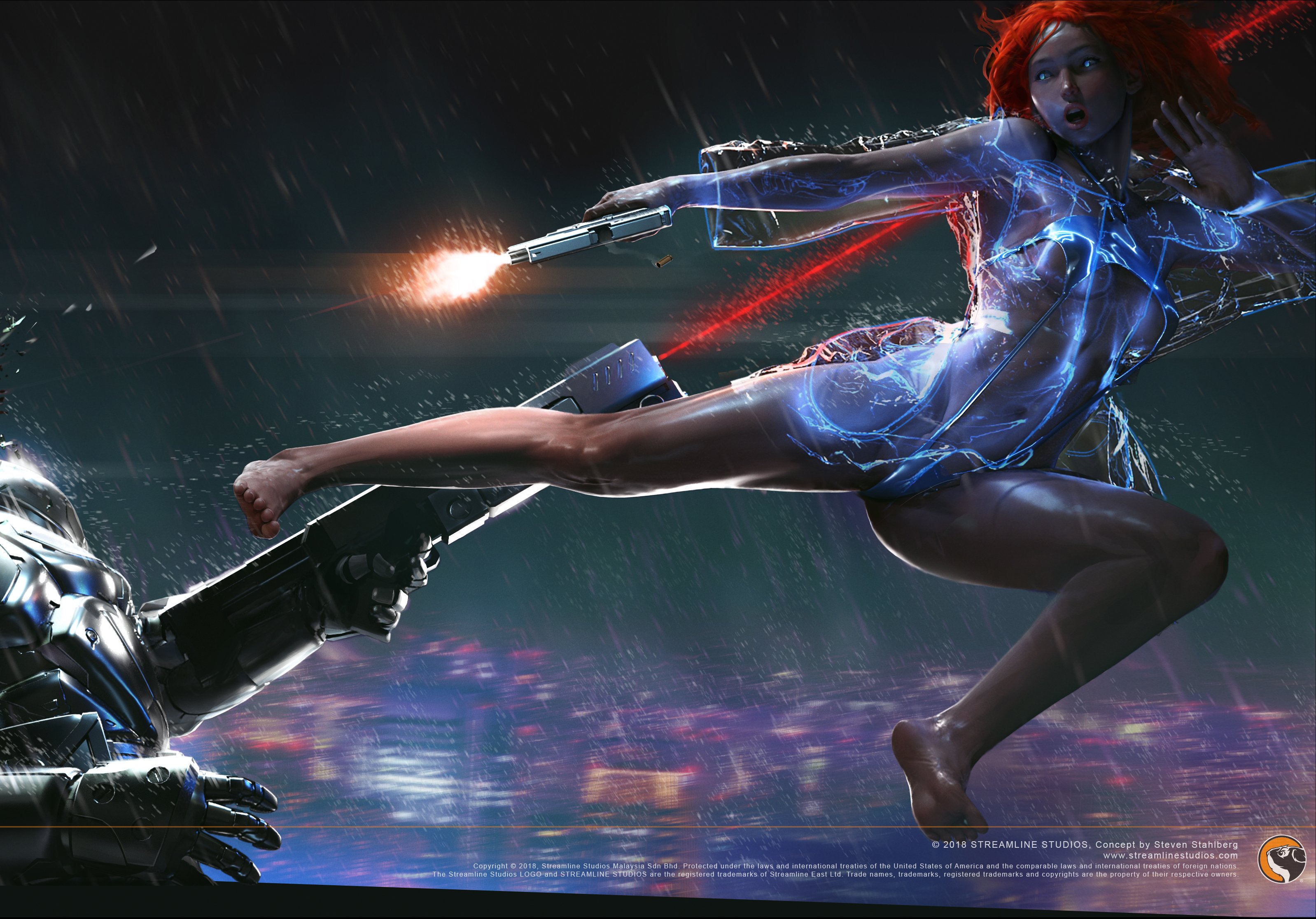 another image inspired by Zhora from Blade Runner - this time she wins —  Steemit, image size:3196x2232