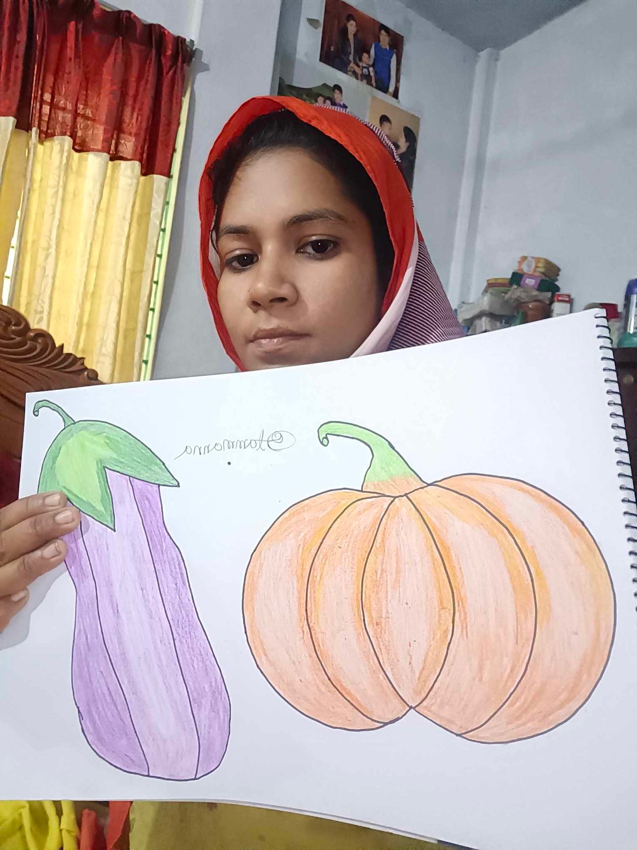 Color Pencil Drawing, New Competition (No.2) vegetable drawing — Steemit, image size:1280x1707