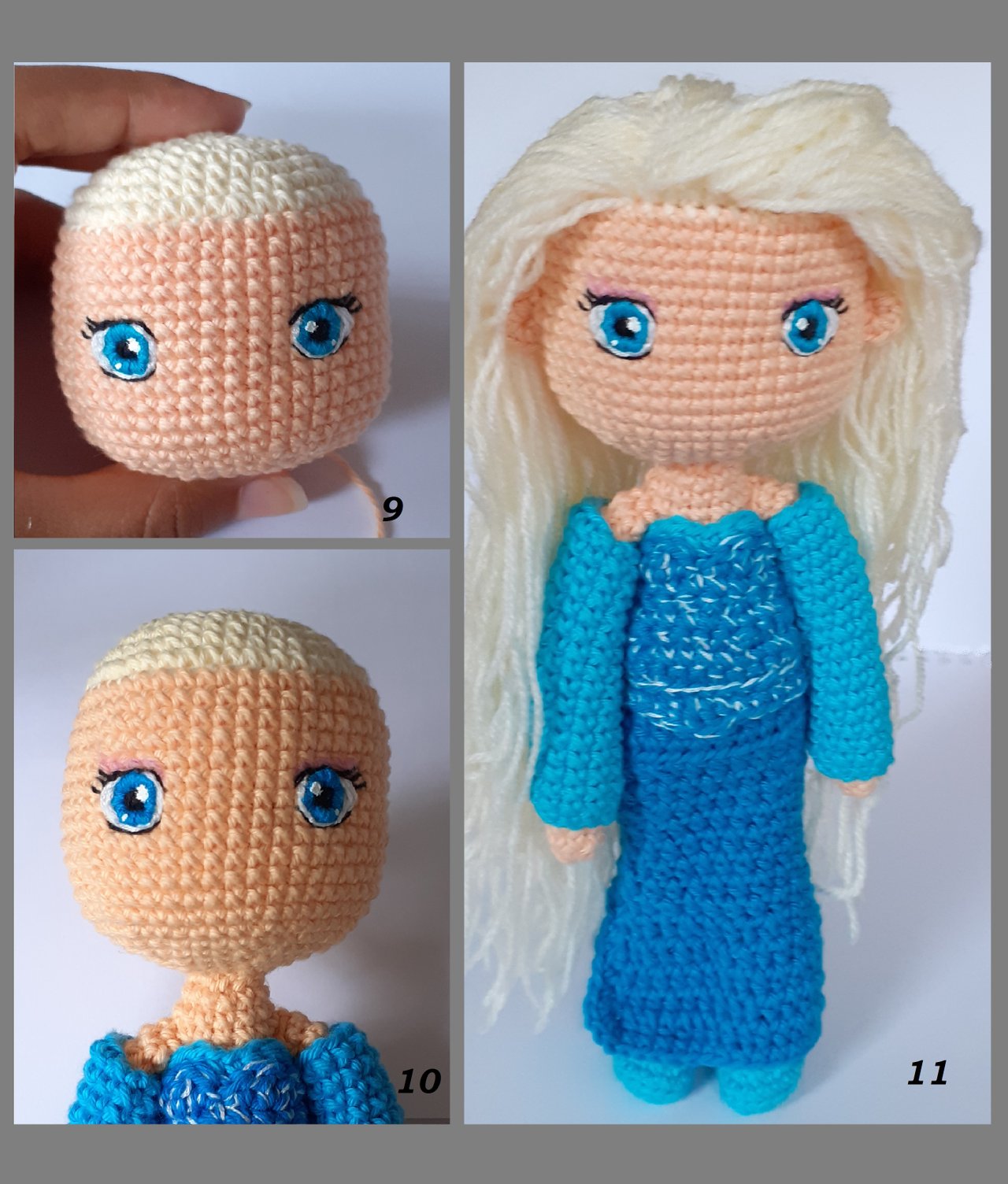 Frozen. Elsa crocheted doll pattern | PDF, image size:1280x1504