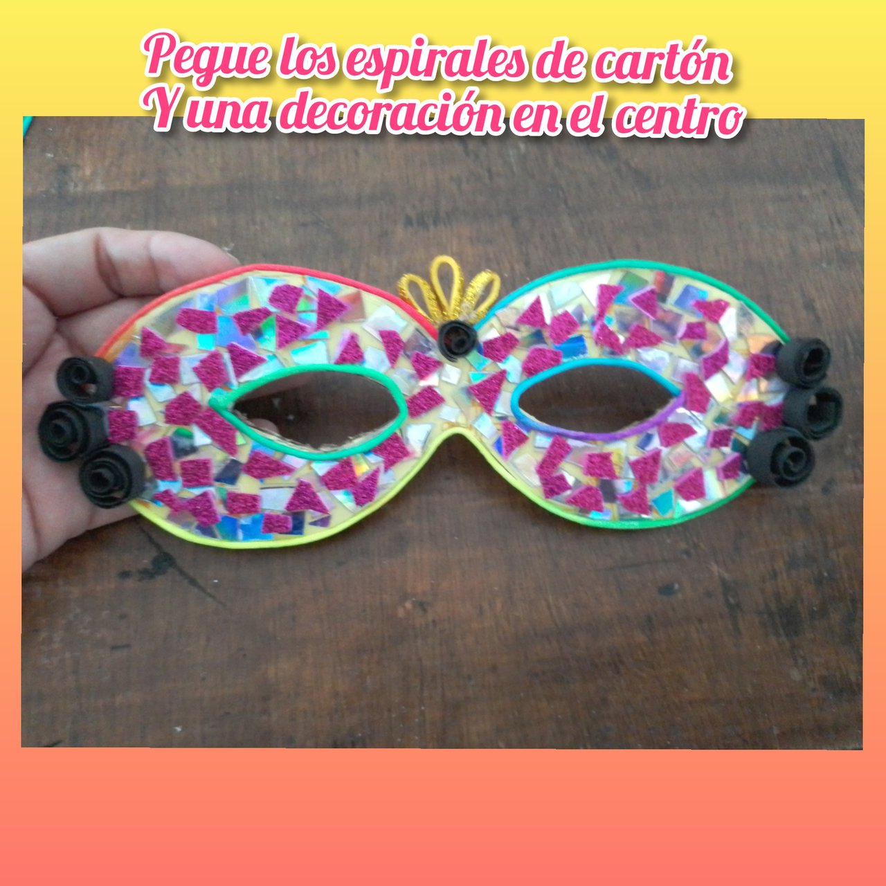 Concurso crea una máscara de carnaval con material reciclado por @naka05 —  Steemit, image size:1280x1280