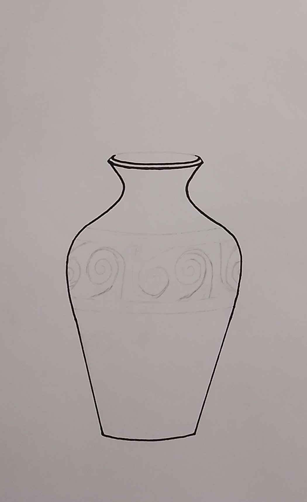 Weekly Drawing Contest 02 | Drawing of Flower Vase\, image size:1050x1714