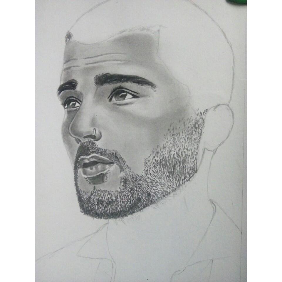 ZAYN MALIK DRAWING STEPS by @charm29 — Steemit, image size:960x960