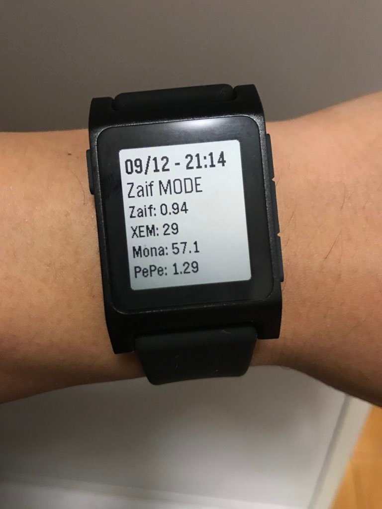 スマートウォッチ『PebbleWatch』で仮想通貨の価格チェックしてた話 — Steemit