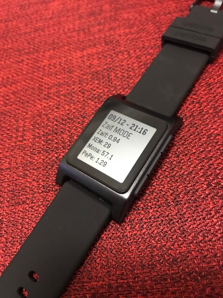 スマートウォッチ『PebbleWatch』で仮想通貨の価格チェックしてた話 — Steemit