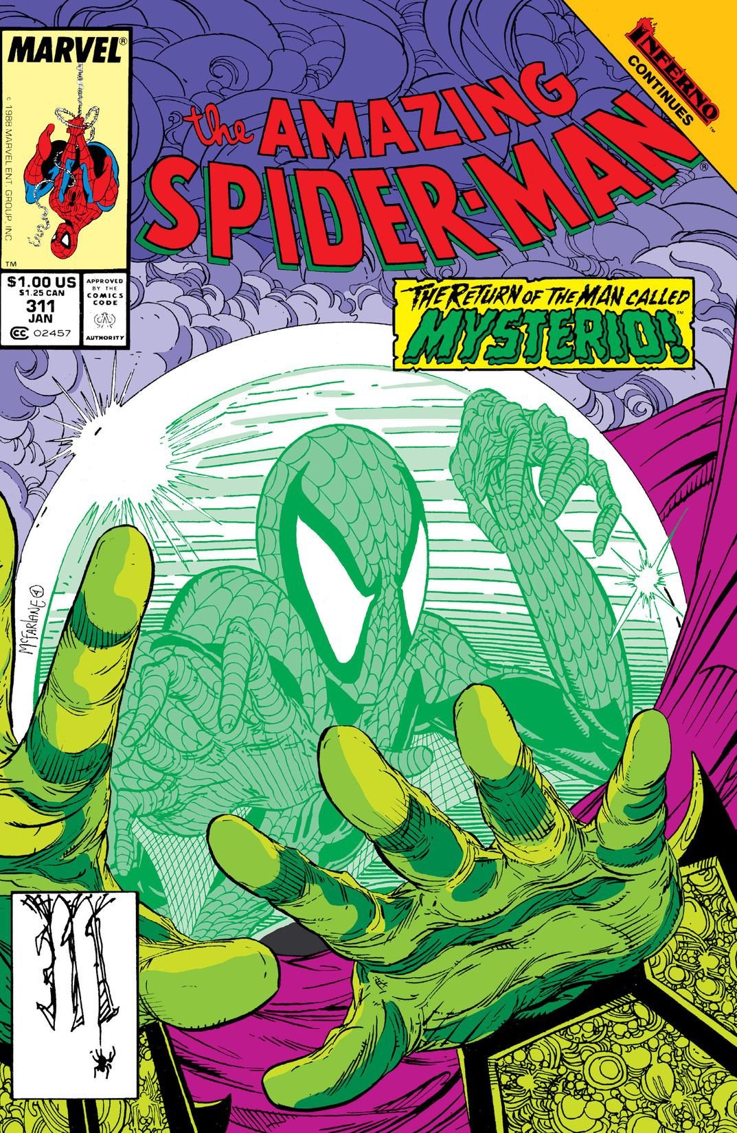 Amazing Spider-Man #311 Original McFarlane Art Set to go to