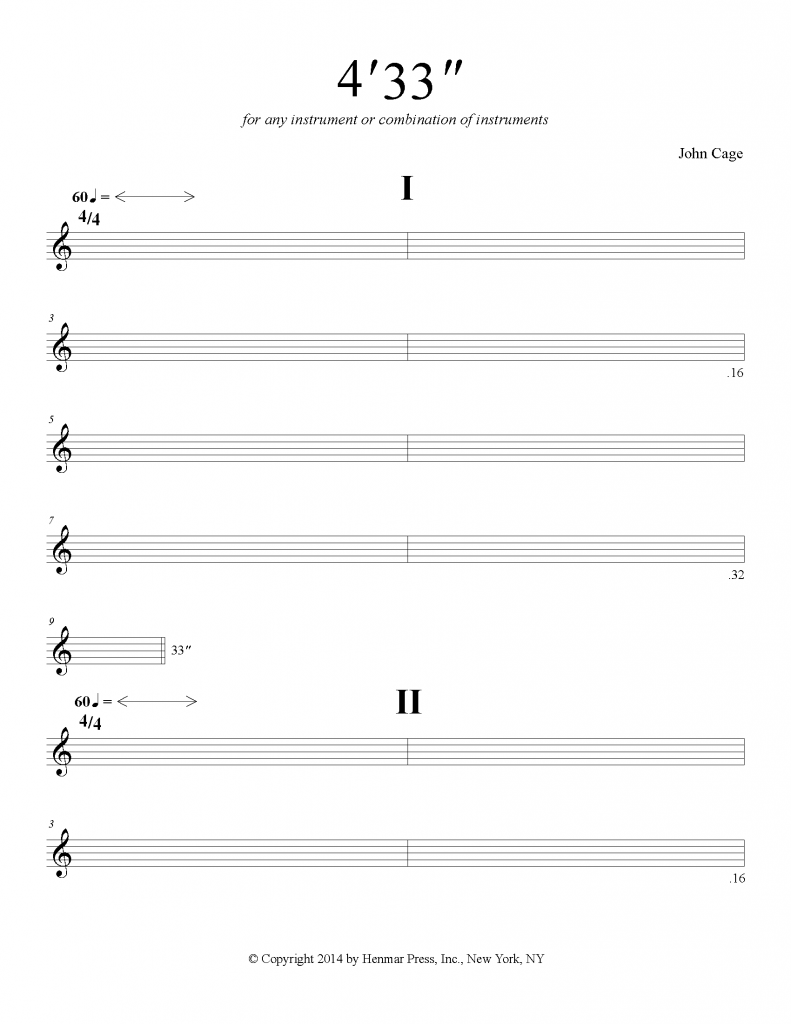 John Cage - 4'33