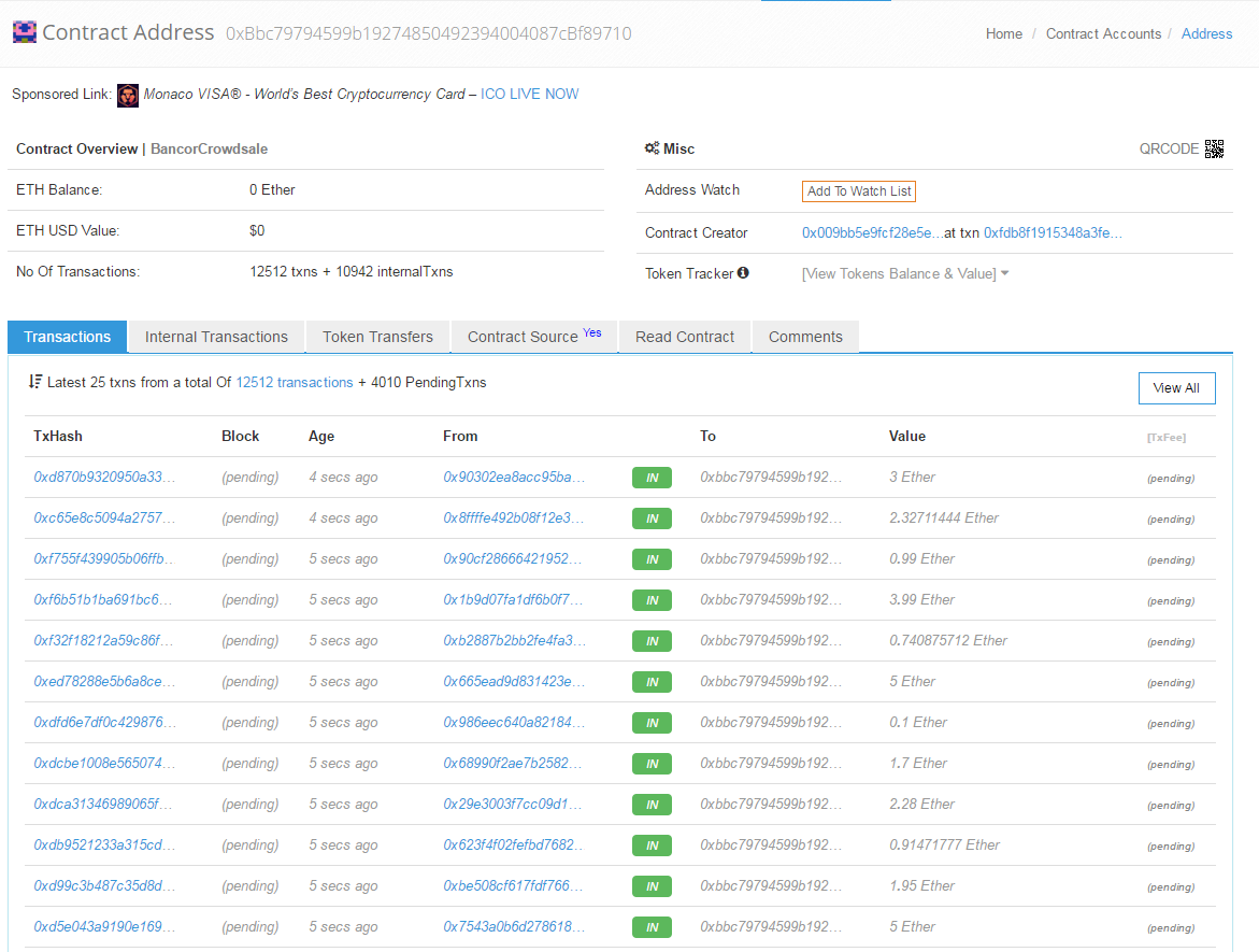 EOS 대비반! Etherscan 사용하여 ICO Ethereum 펀딩 금액 추산하기! — Steemit