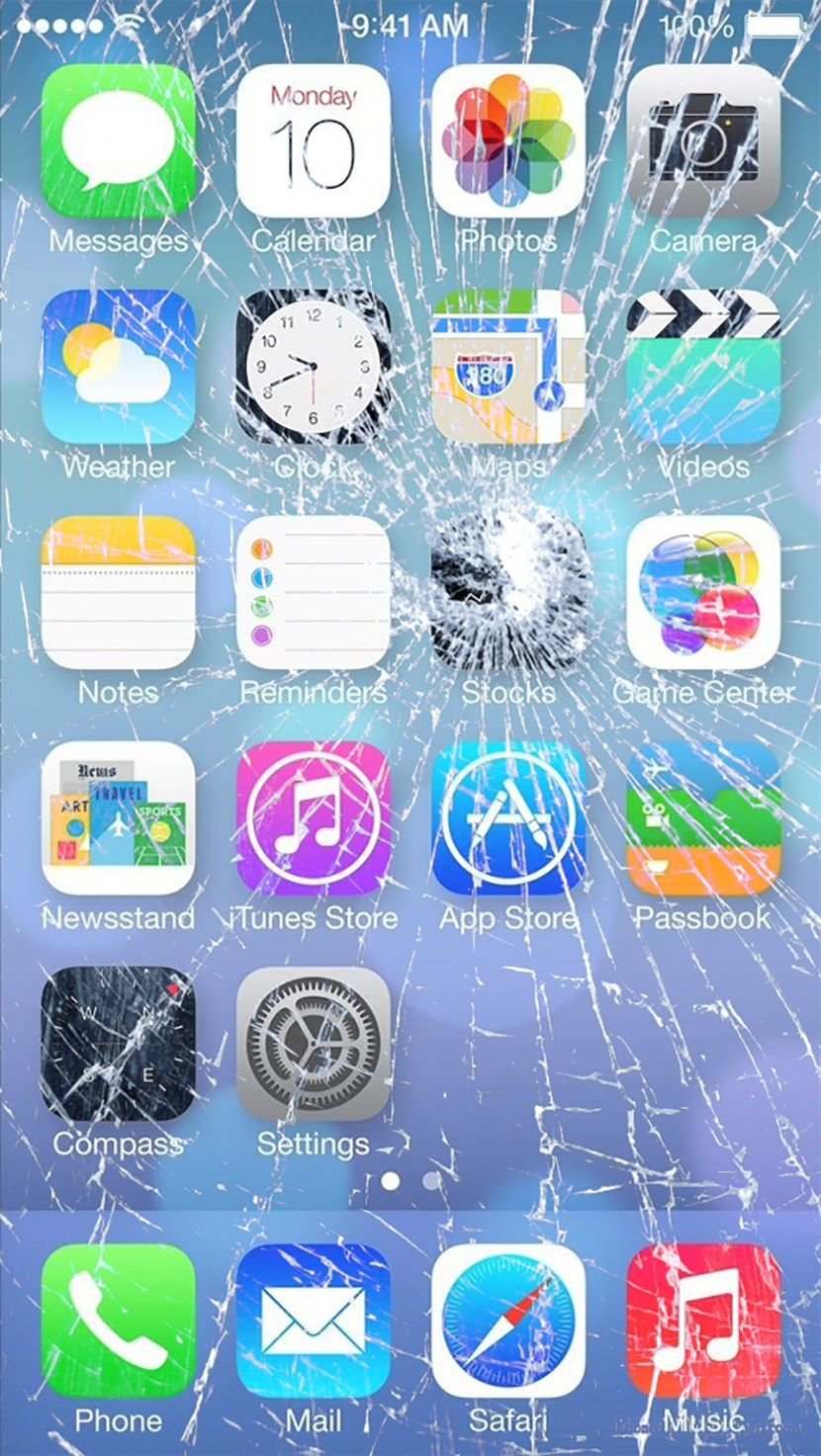 7 Broken Screen Wallpapers For Apple iPhone 5, 6 and 7 – Best Prank To Fool  Apple Fanboy — Steemit, image size:830x1473