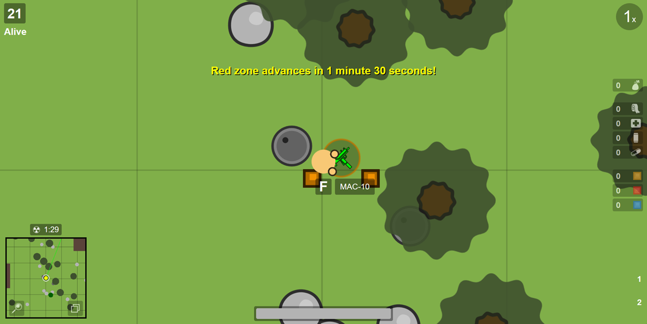 게임] 5. 비트코인하다가 잠깐잠깐 하기 좋은 무설치 웹 게임 surviv.io. 2D 배틀그라운드 — Steemit