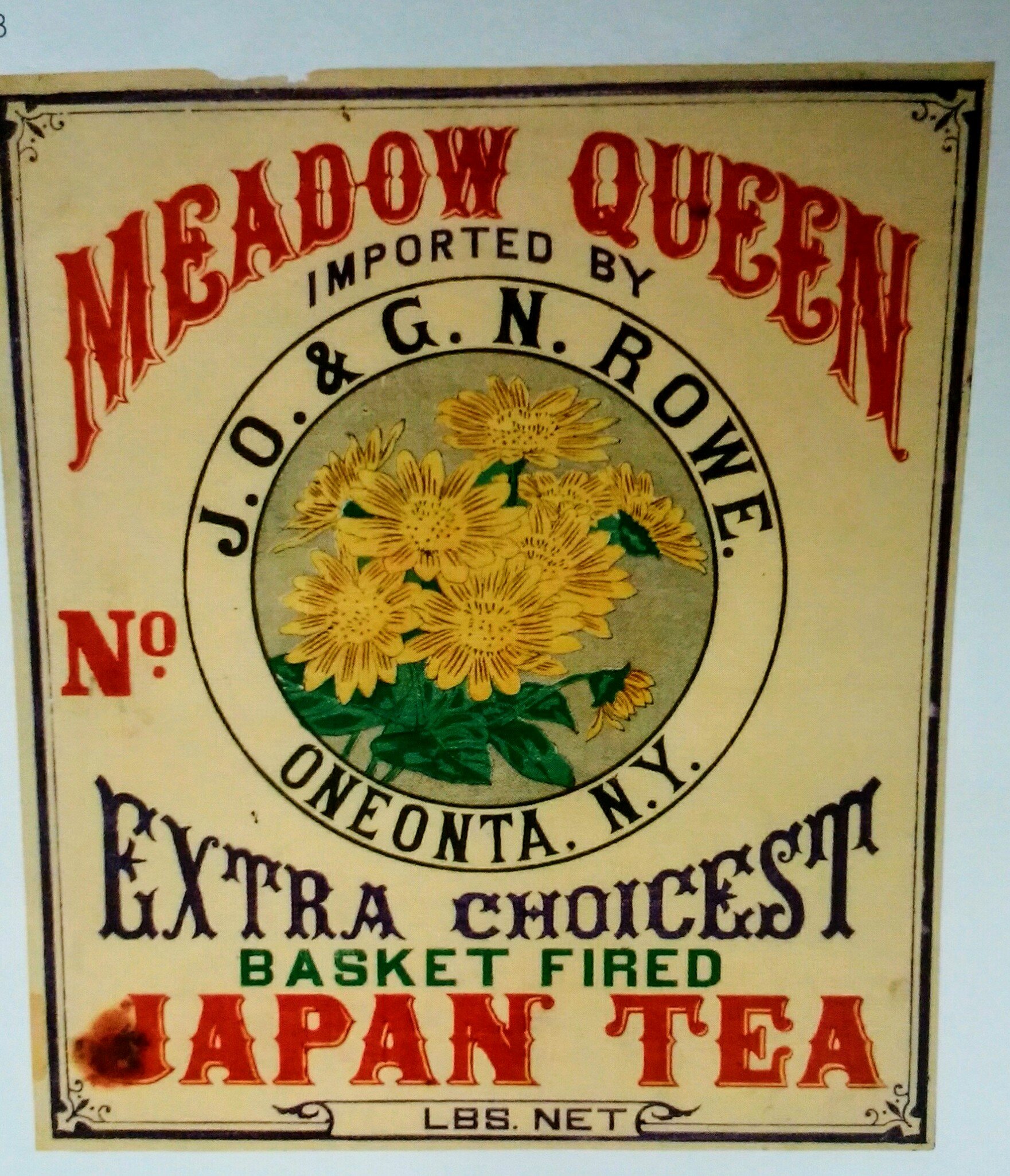 木版画「茶箱絵」蘭字ラベル Meiji 