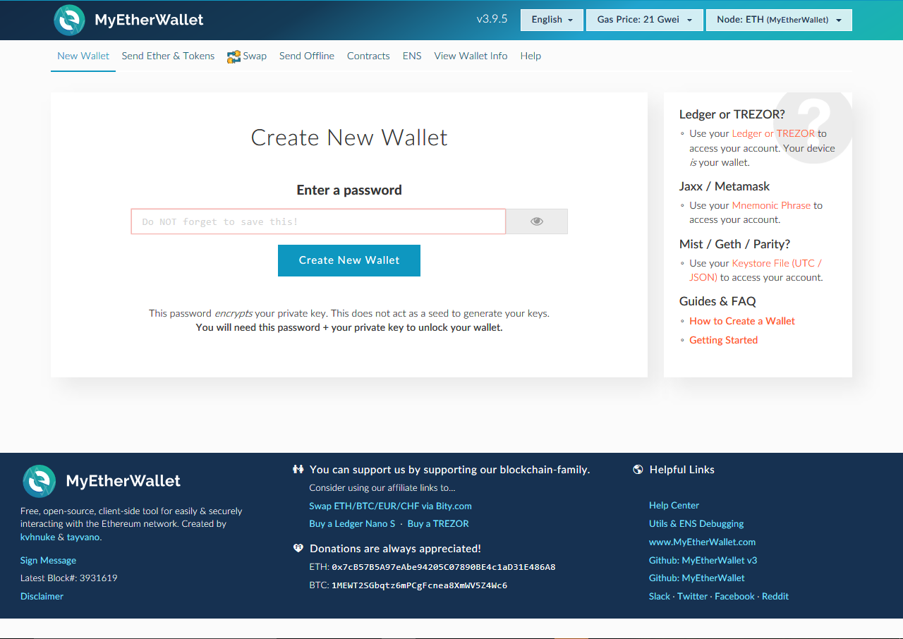 이더리움 지갑 마이 이더 월렛 만드는 법(Part 1) — Steemit