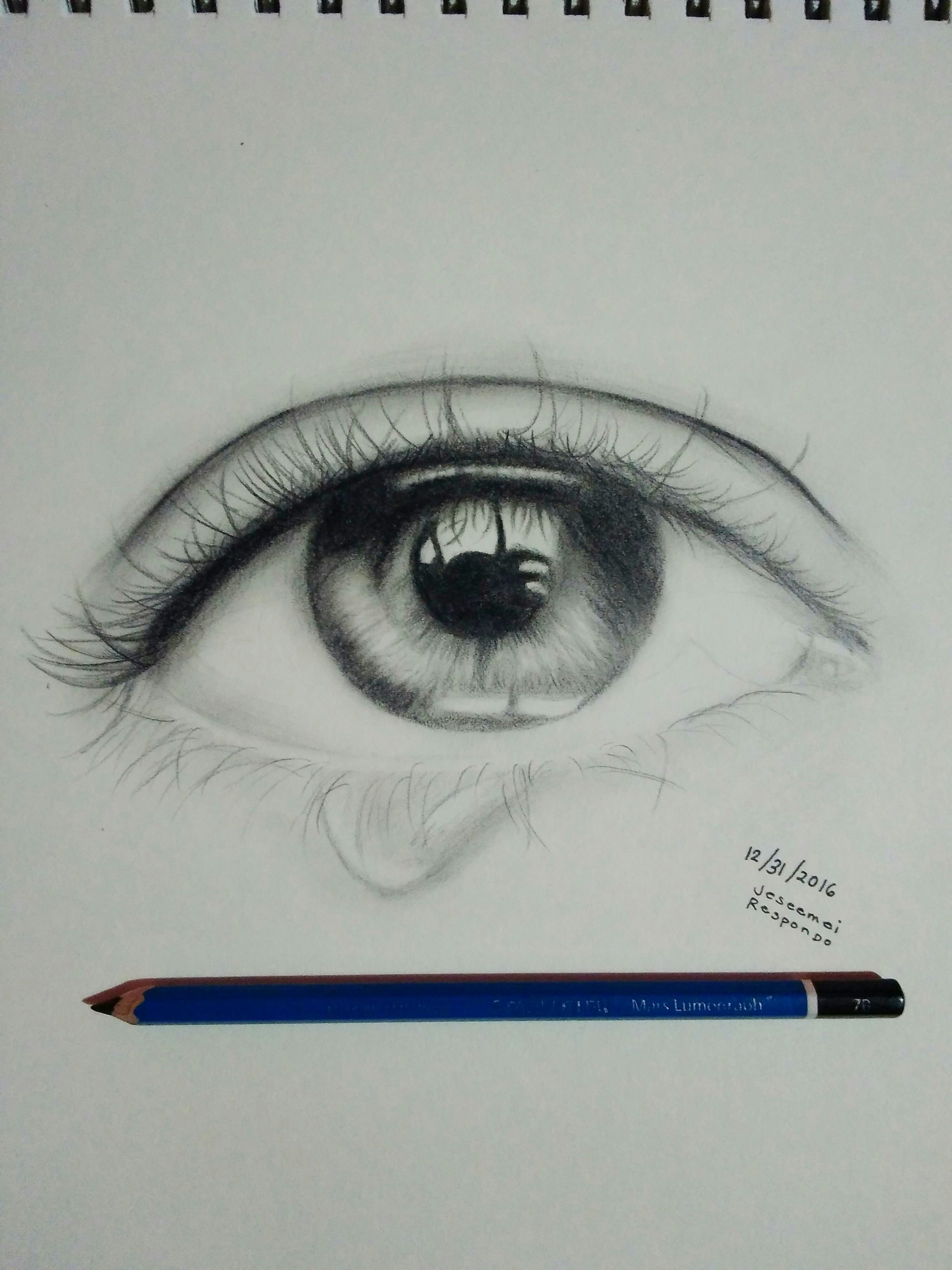 Sad Eye | Art — Steemit, image size:3000x4000