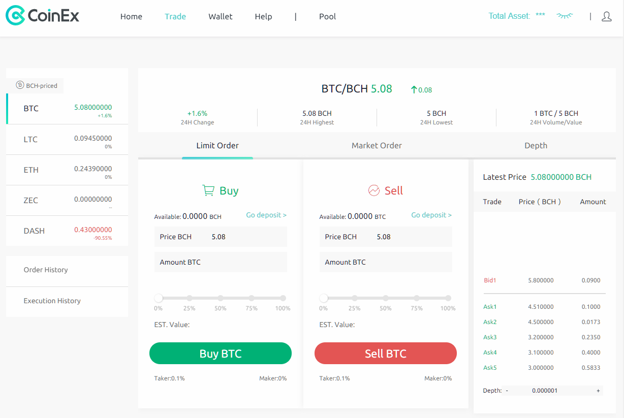 비트코인 캐시(BCH)가 기축 통화인 거래소 CoinEx 런칭 — Steemit