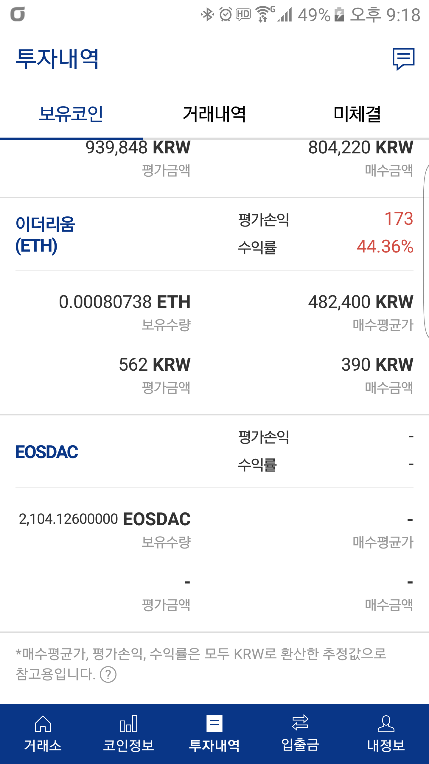 업비트.이오스닥 에어드랍완료.인증^^ — Steemit