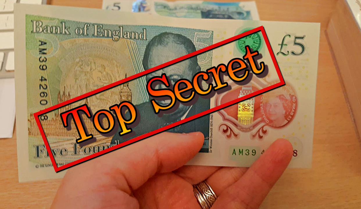 옥자 영국 이야기 - 영국의 새로 발간된 지페 속의 숨겨진 비밀. 아직도 못찾은 £5 로 둔갑한 £50.000 복권. — Steemit