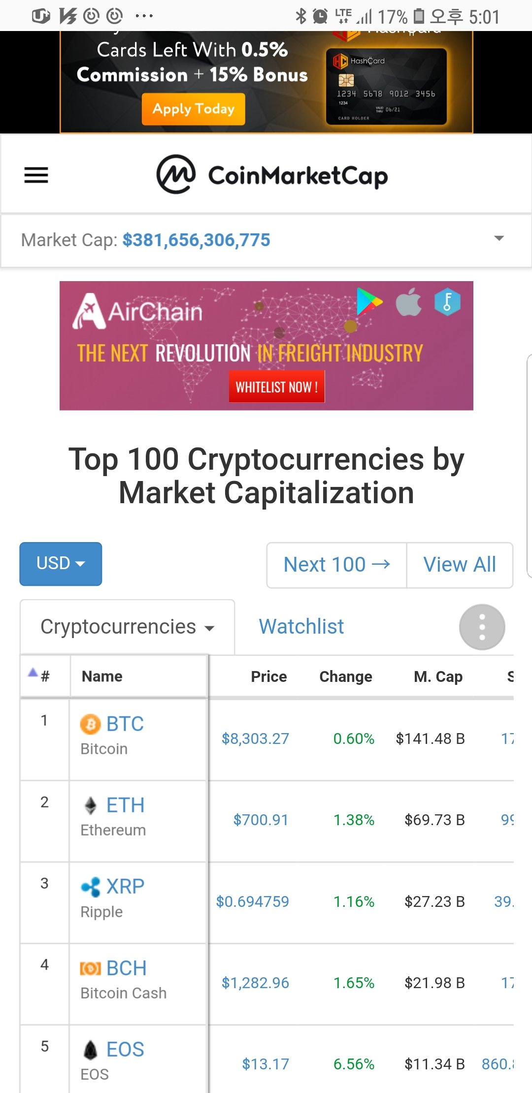 가상화폐]코인마켓캡 사용법 — Steemit