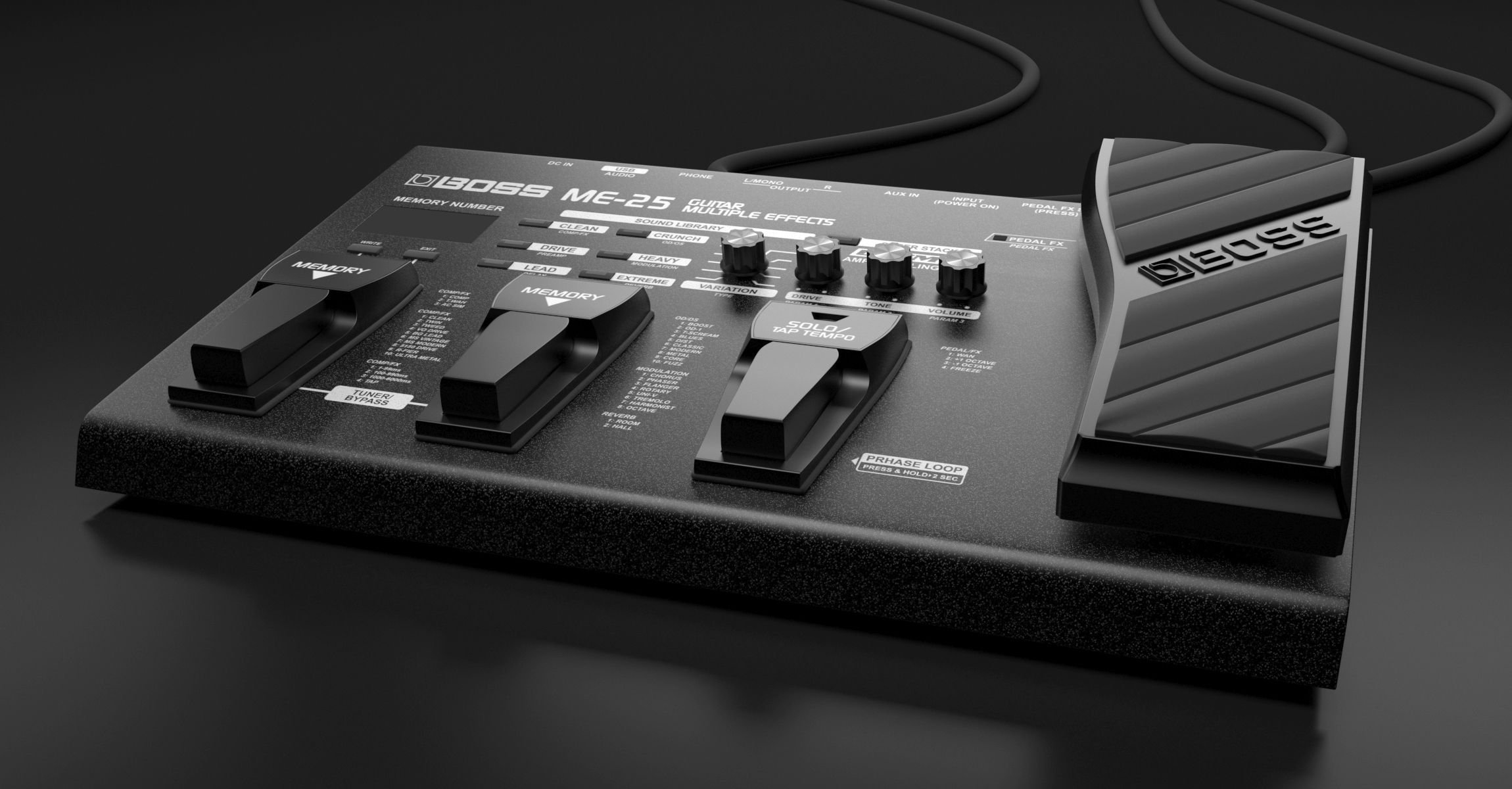 Reviewing the Boss ME-25 Guitar Multi FX Pedal! - Tech