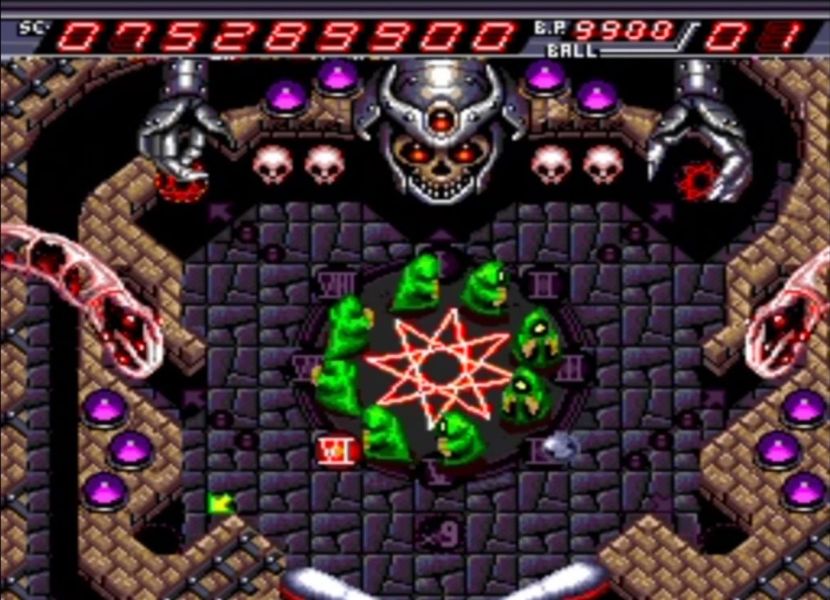 デビルクラッシュ TURBOGRAFX 16 DEVIL'S CRUSH Devil's Crush (Japan, USA) (1990) (Pinball) (TurboGrafx-16