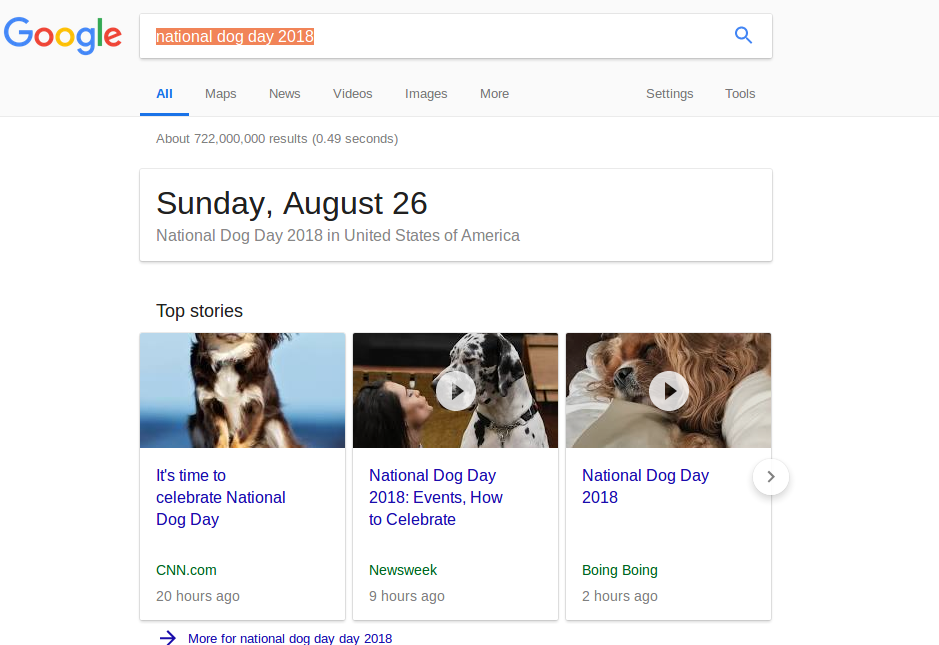 national dog day Auguest 26 2018