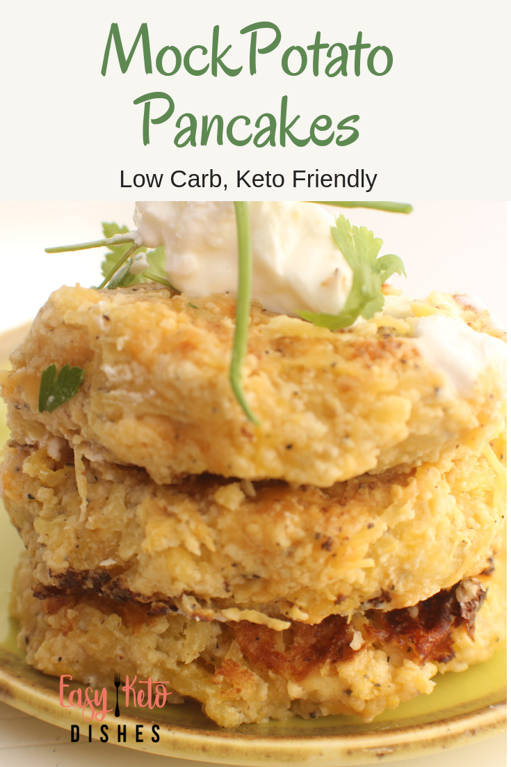 low carb mock potato pancakes
