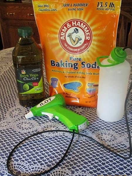 Baking soda spray