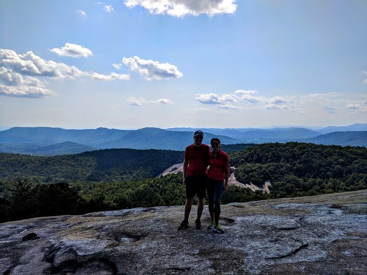 At the summit of Stone Mountain