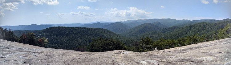 At the summit of Stone Mountain