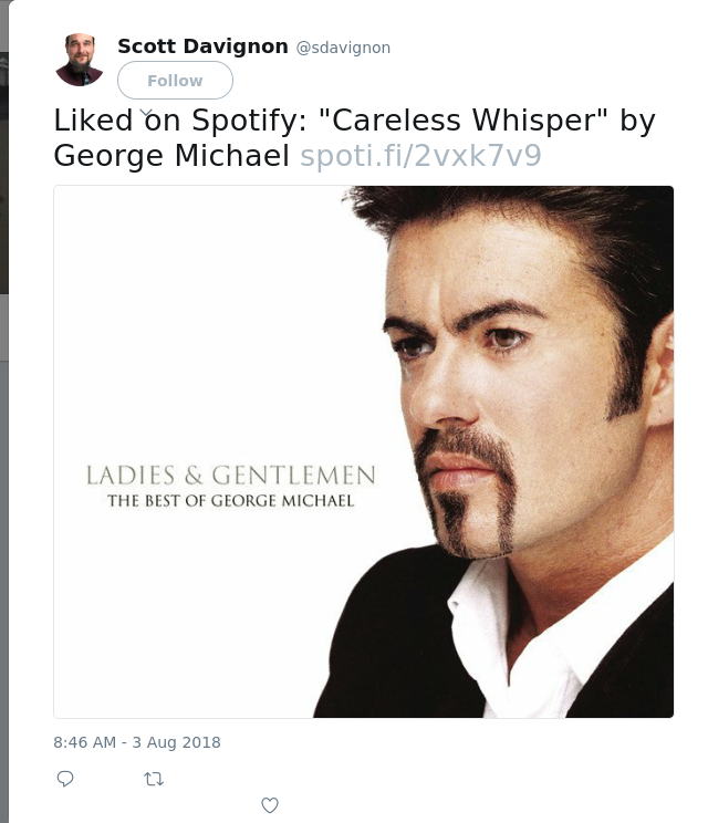 Liked On Spotify Careless Whisper By George Michael Steemit Crazy for you (1985), madonna. liked on spotify careless whisper by