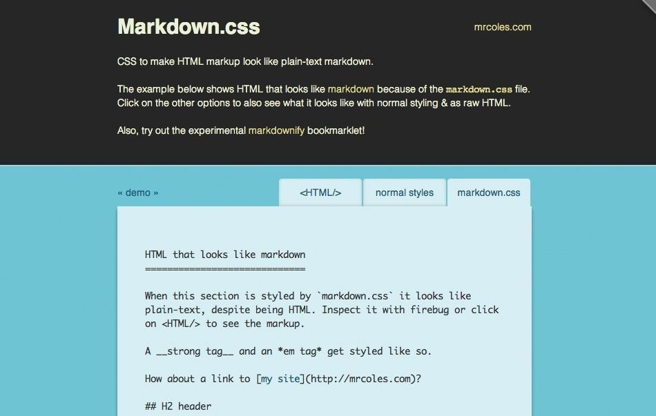 MarkdownCSS