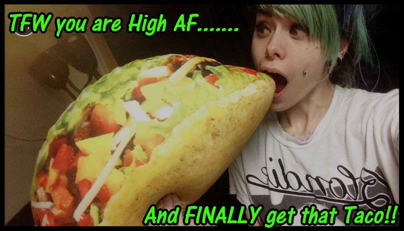 Meme Yourself A Personal Meme About My Love For Weed And Tacos
