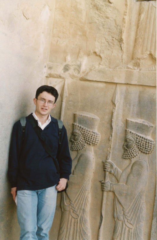 Carvings at the edge of the tomb of Artaxerxes III