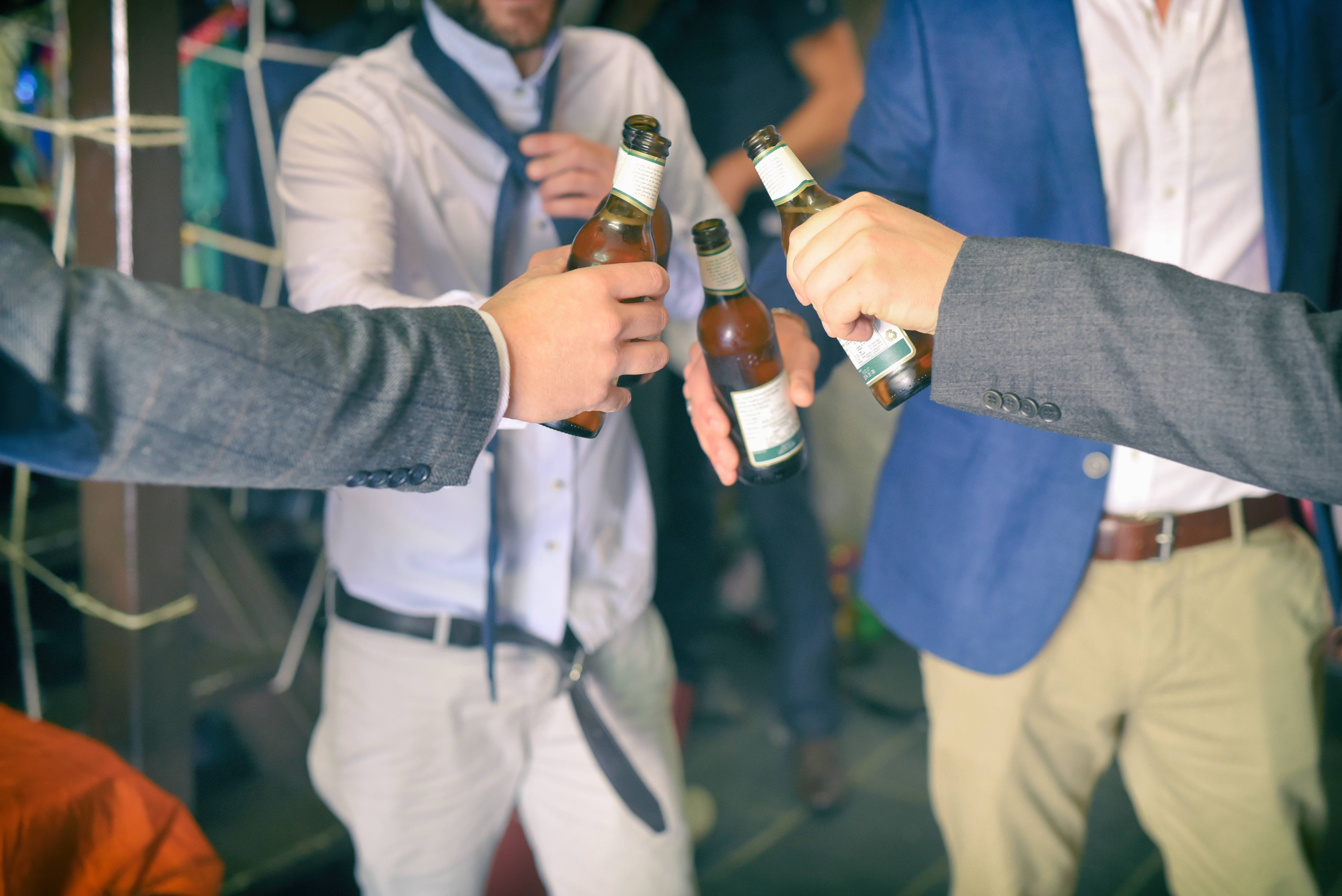 Groomsmen getting ready?