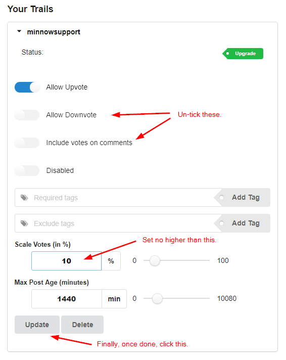 trail-settings