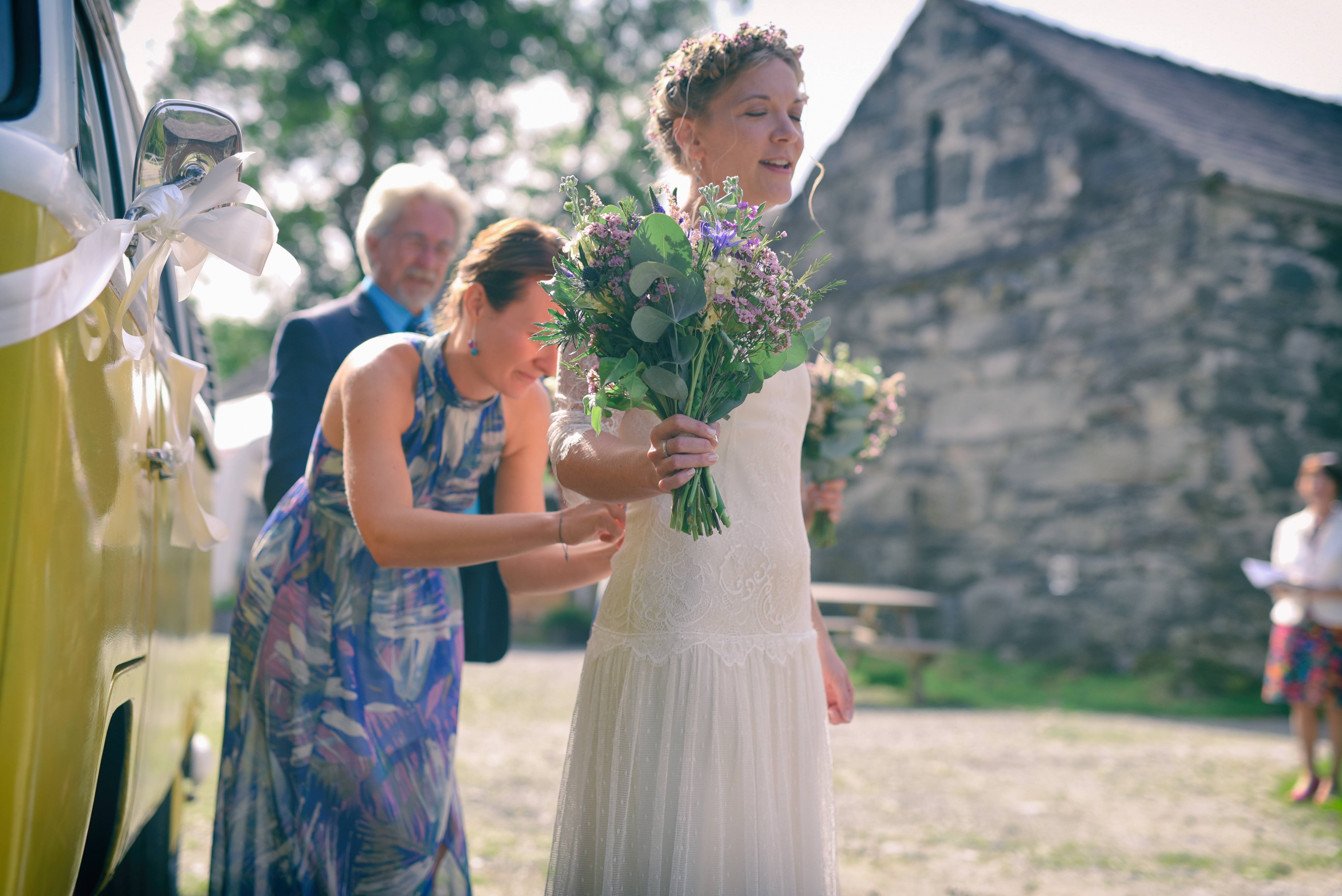 Bride Heading to the Ceremony