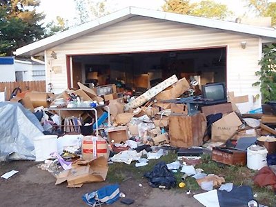 Example Garage clutter - very like mine before clearout