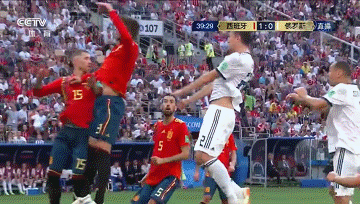 Image result for Spain 1 - 1 Russia gif
