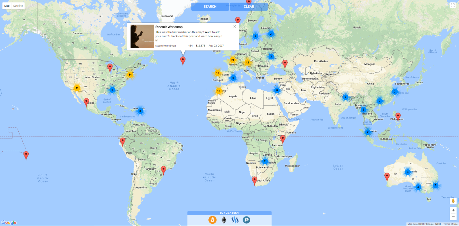 Steemit worldmap