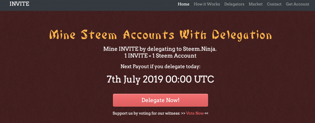invite token