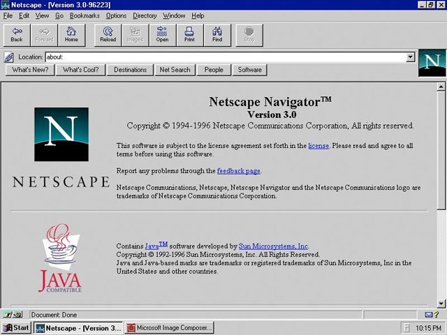 Netscape Navigator 3.0 (1996)