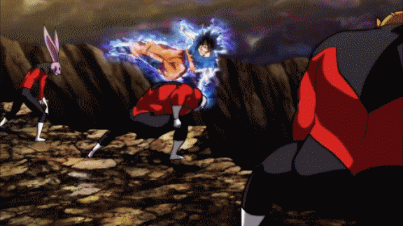 Spectacular Battle Scenes Between Goku And Jiren Part 1 Gif Galore Madness Steemit