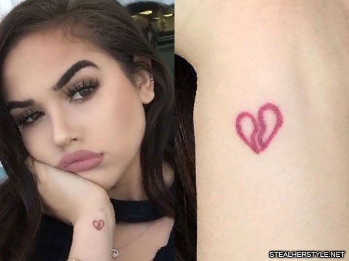 Small Broken Heart Tattoo On Face / xxxtentacion fanpage on Twitter