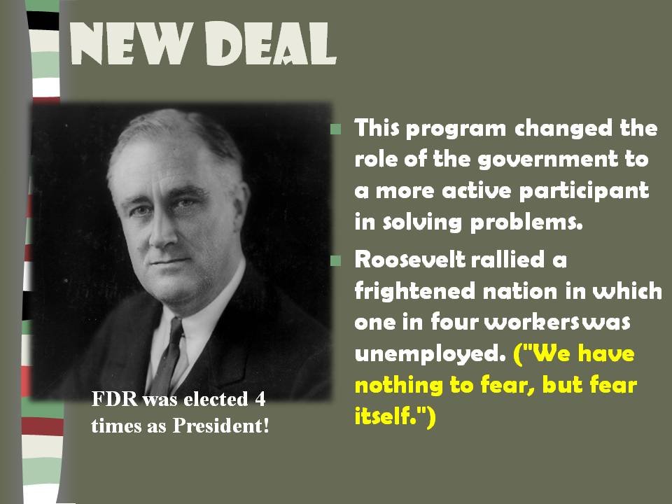 president roosevelt and the new deal
