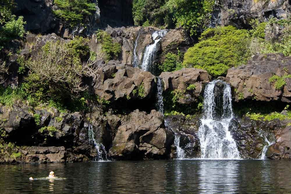 O'heo Gulch Waterfall Swimming