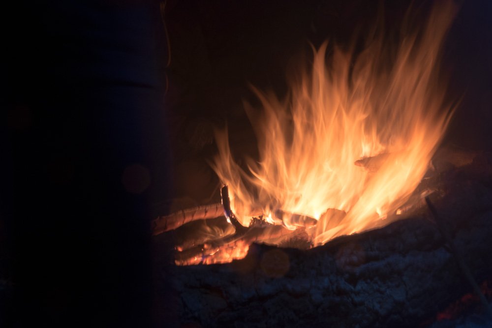 Acatenango Volcano Campfire Warmth