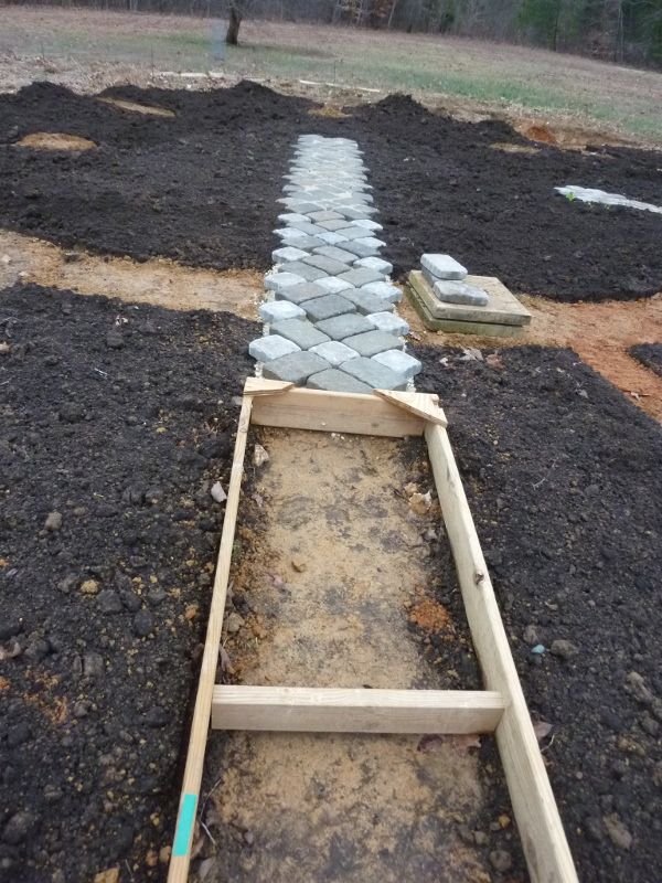 central stone path