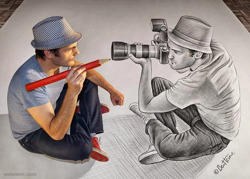 Drawing By Pencil Amazing 3d Art