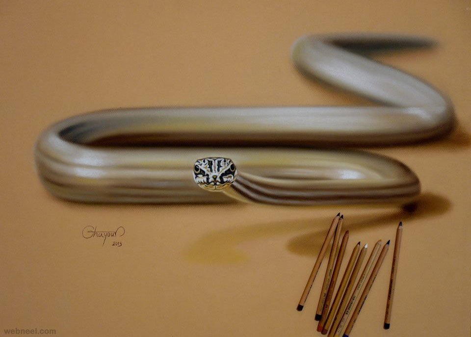 Drawing By Pencil Amazing 3d Art