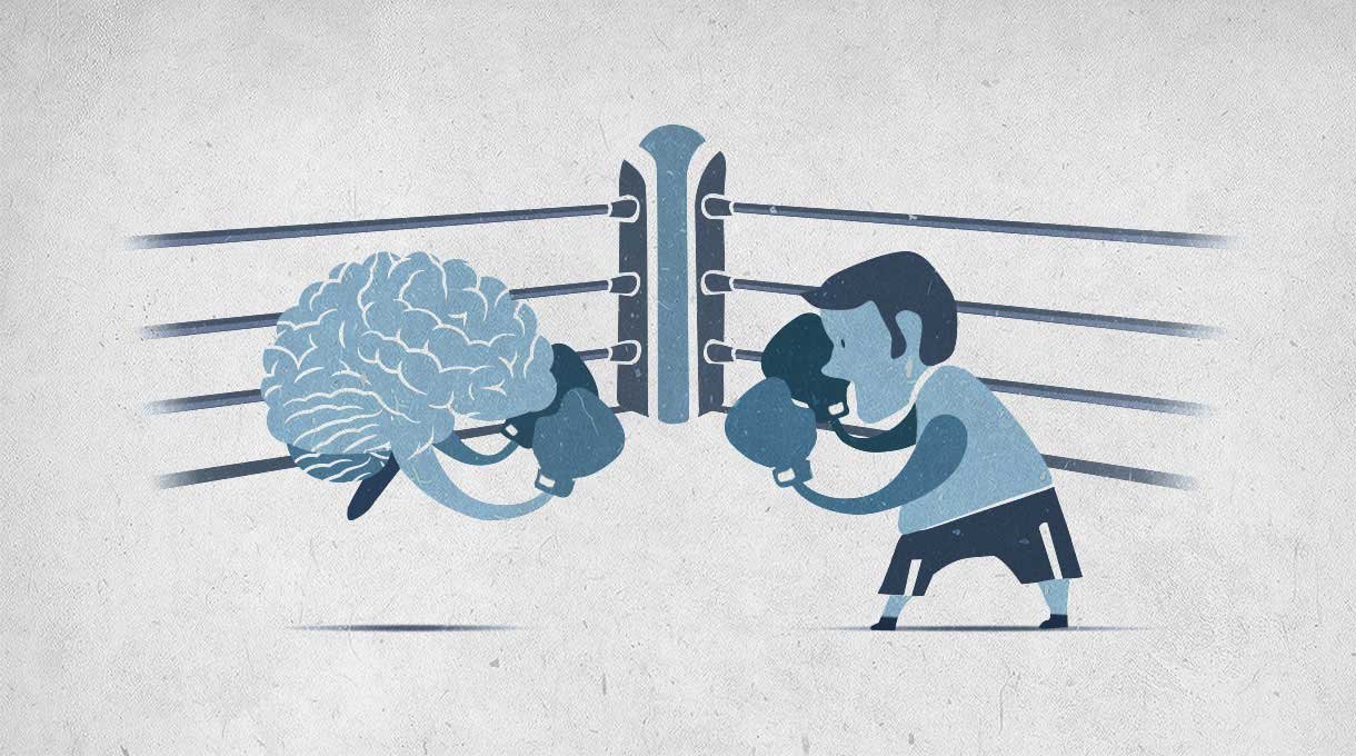 Brain And Man Boxing